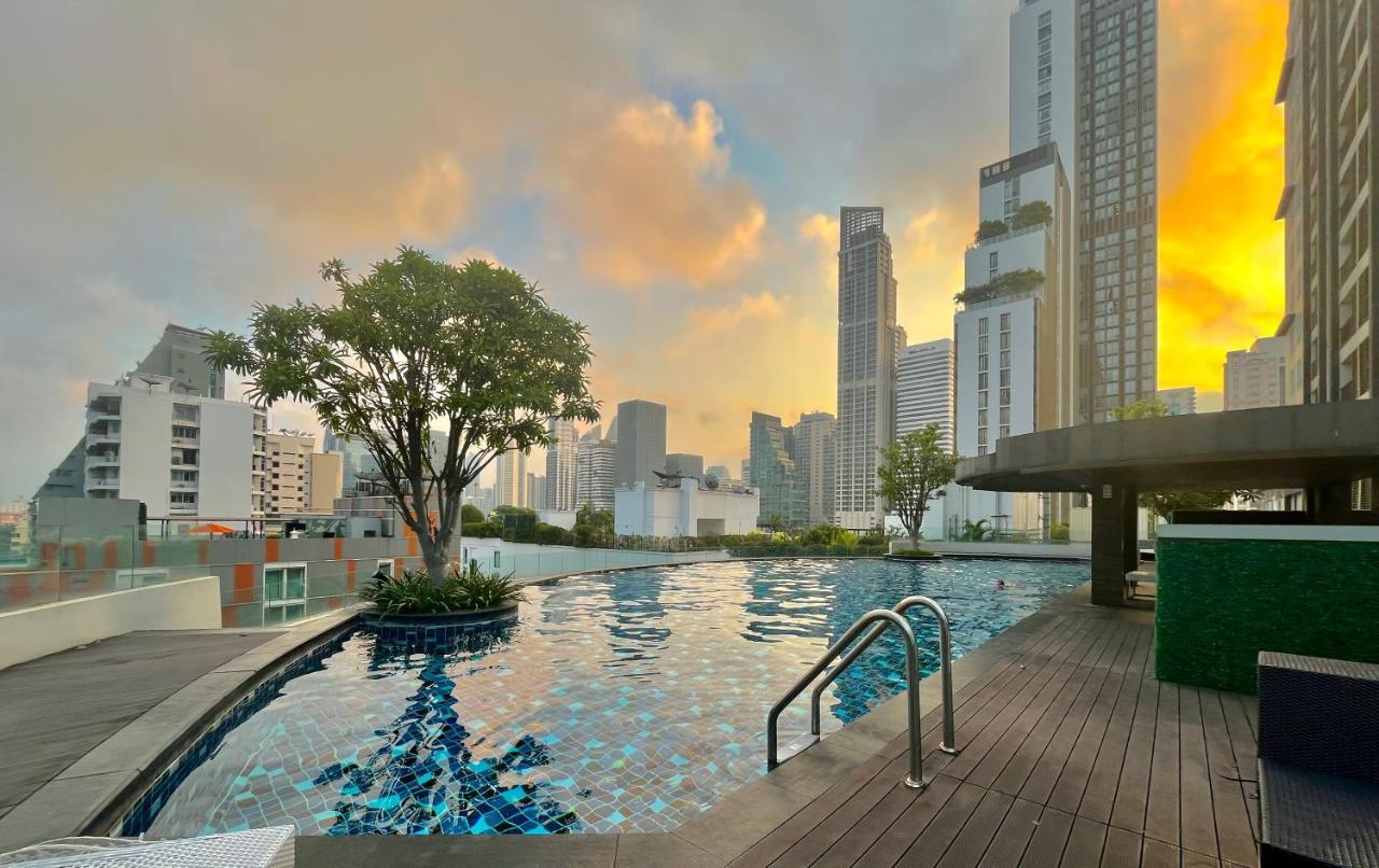 Cozy Studio Walk To Bts Free Wi-Fi Great Location Bangkok Kültér fotó