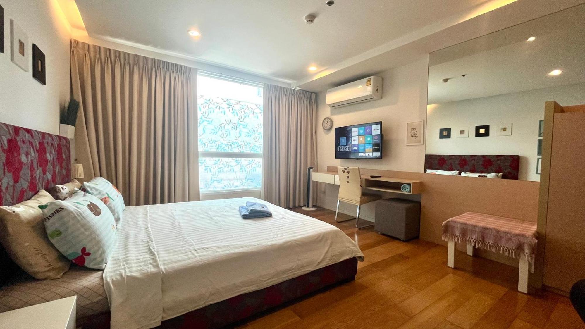 Cozy Studio Walk To Bts Free Wi-Fi Great Location Bangkok Kültér fotó