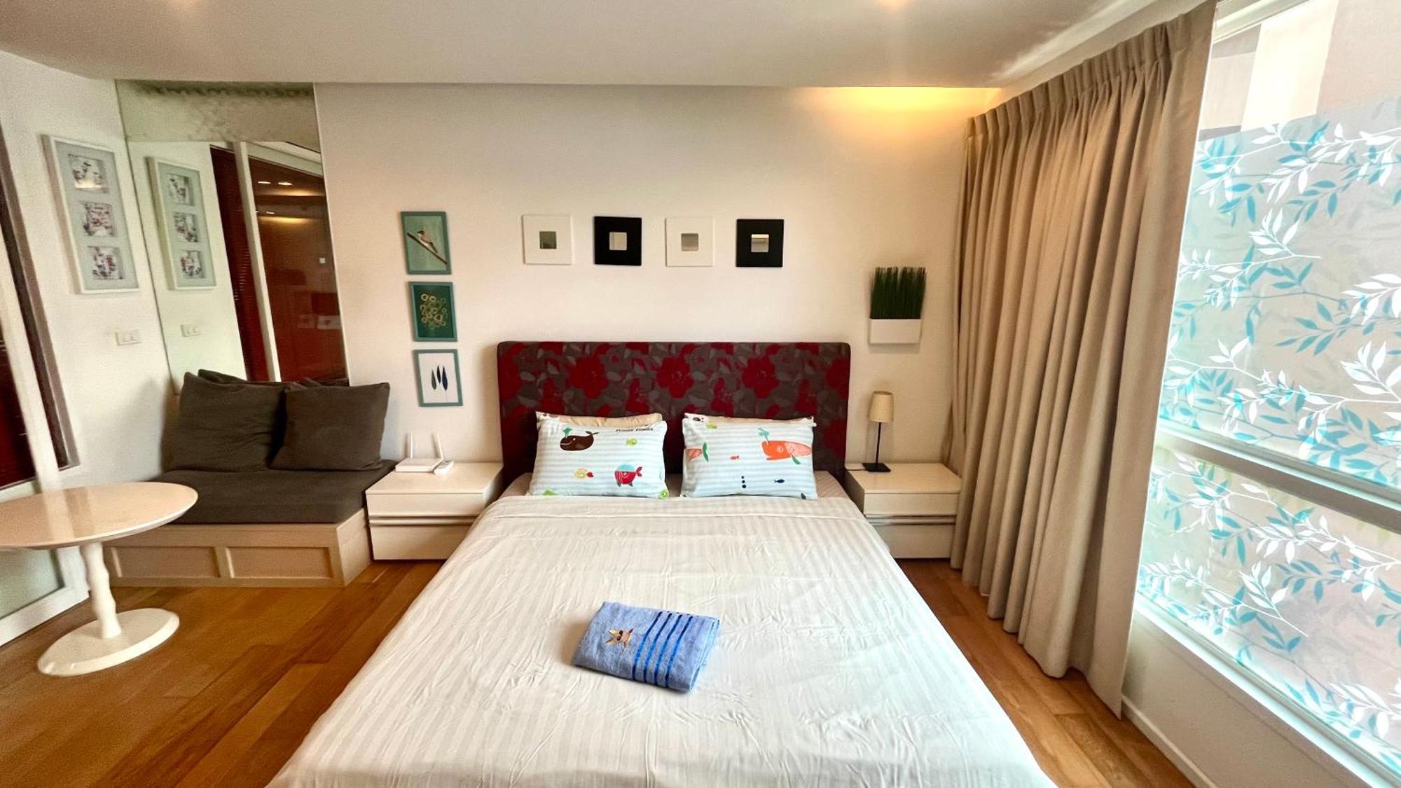 Cozy Studio Walk To Bts Free Wi-Fi Great Location Bangkok Kültér fotó